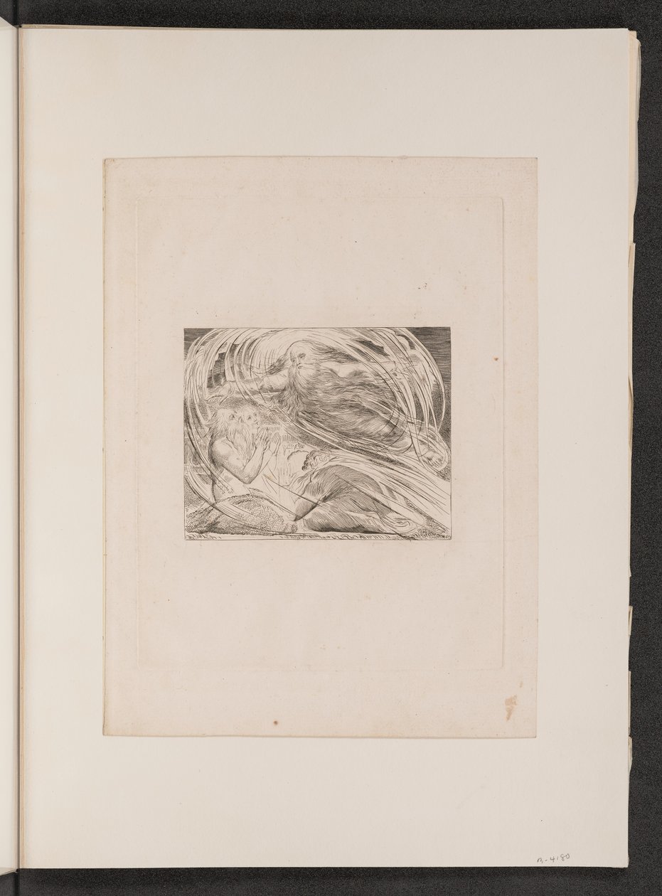 Pan odpowiada Hiobowi z trąby powietrznej autorstwa William Blake