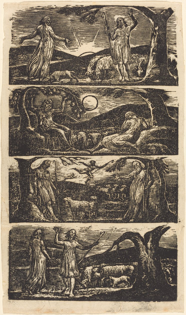 Pastorałki Wergiliusza, 1821. autorstwa William Blake