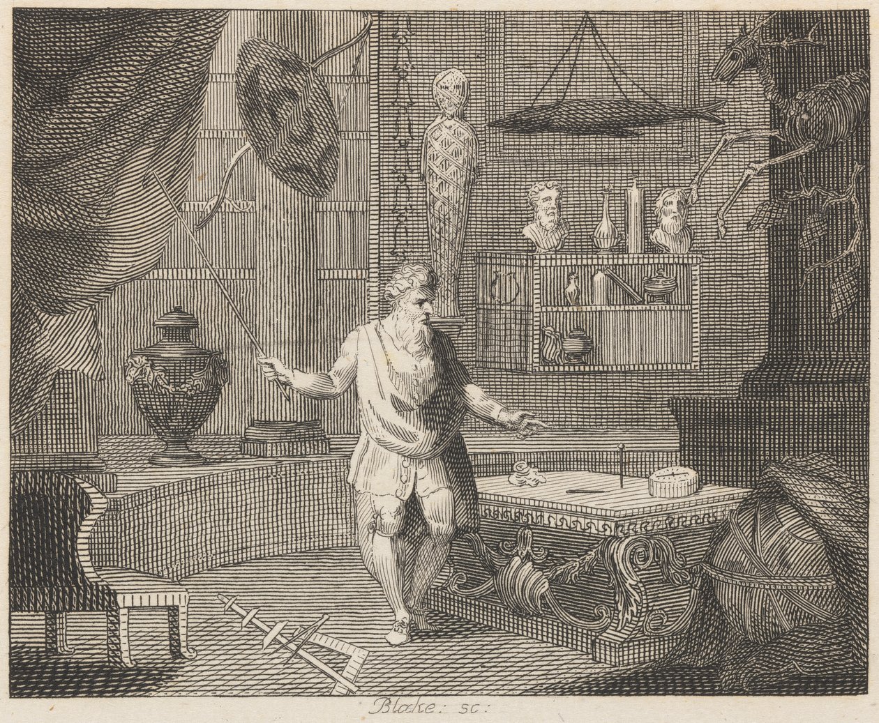Szpilka i igła autorstwa William Blake