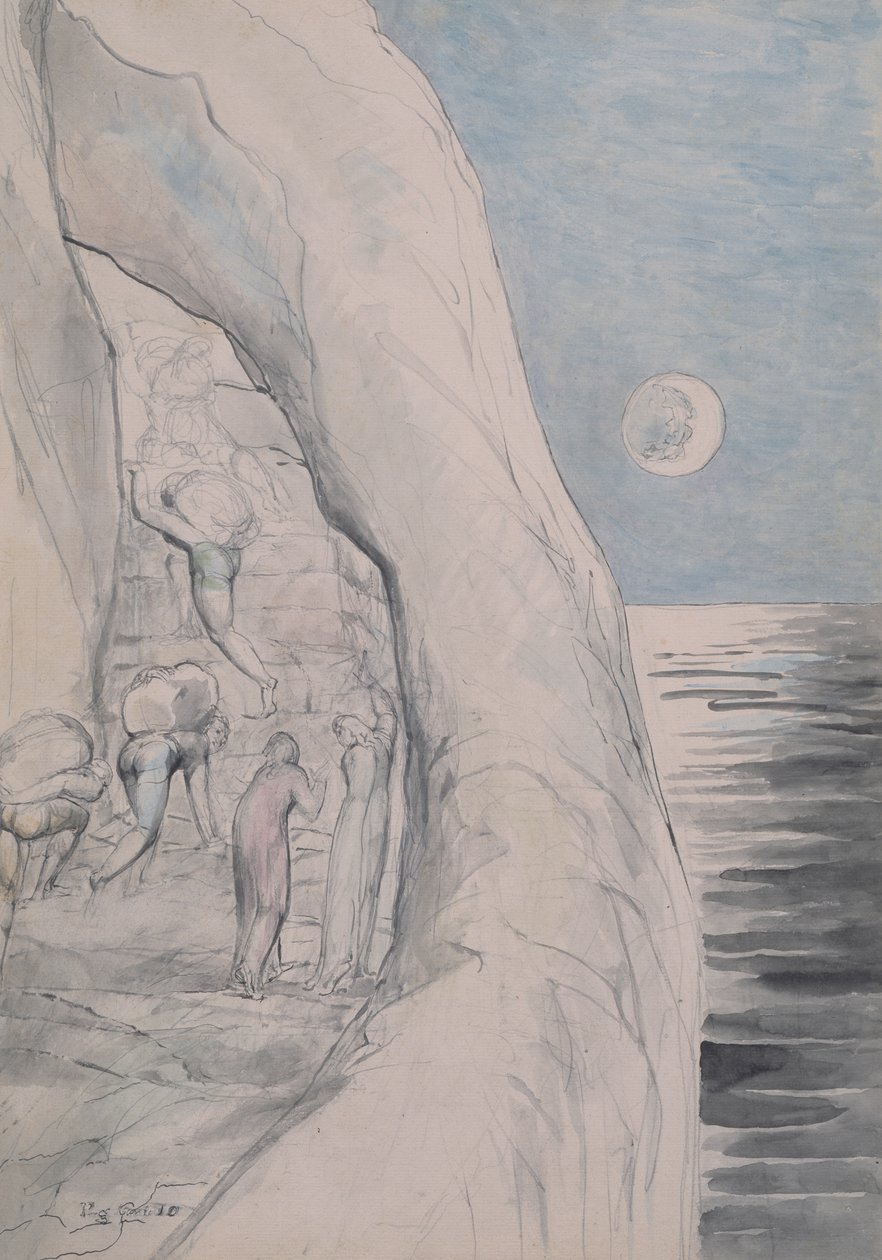 Dumni pod ogromnymi ciężarami 1824-27 autorstwa William Blake