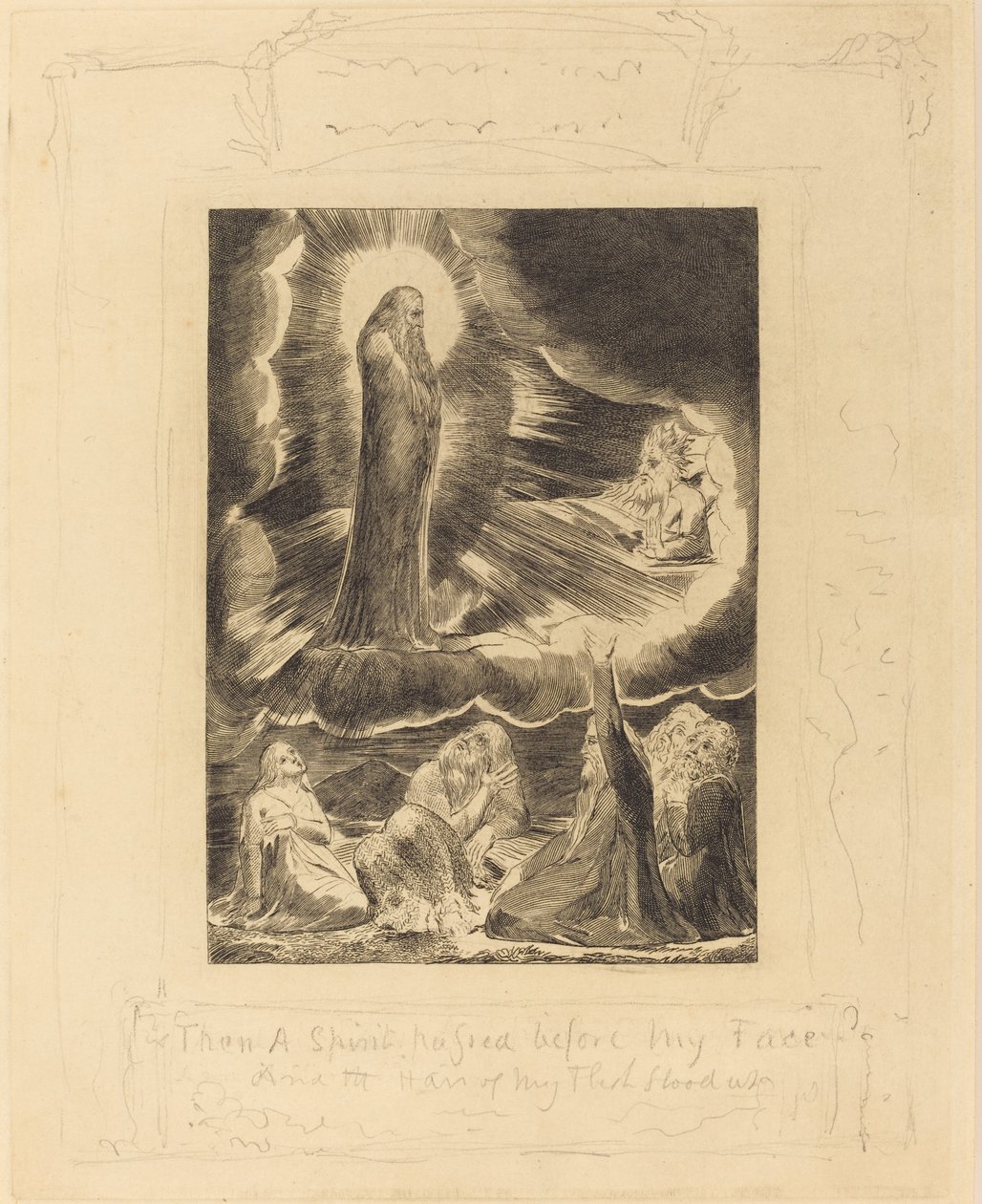 Wizja Elifaza autorstwa William Blake
