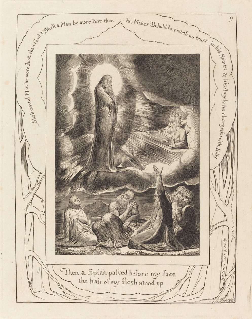 Wizja Elifaza, autorstwa William Blake