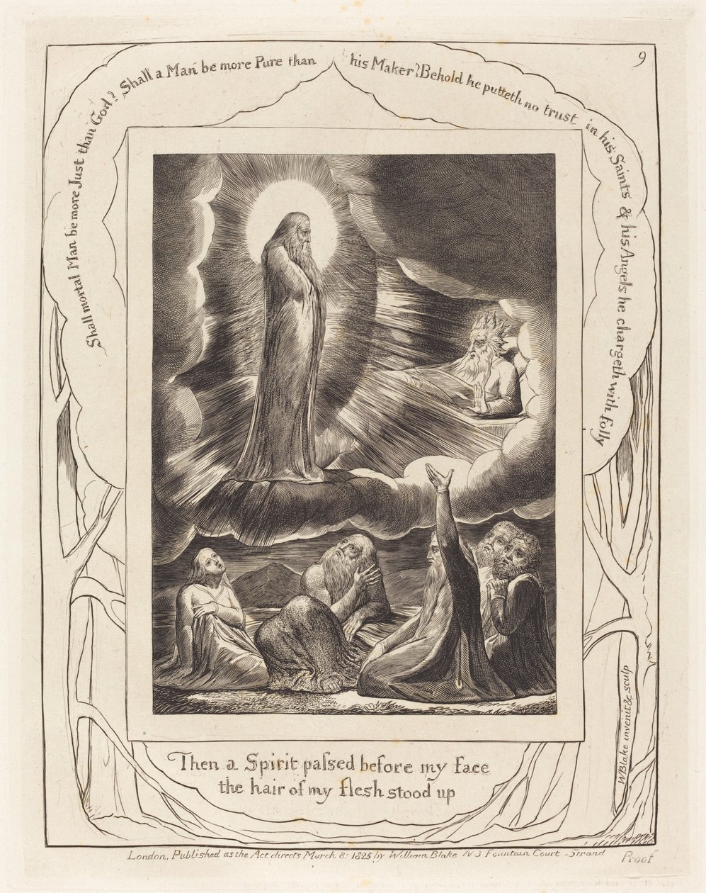 Wizja Elifaza, autorstwa William Blake