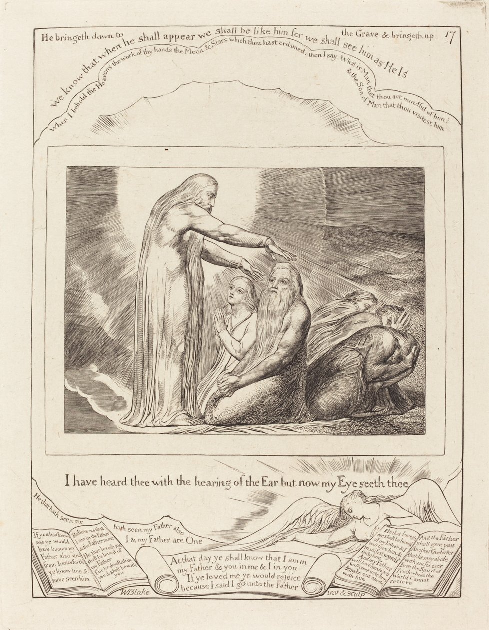 Wizja Boga, 1825. autorstwa William Blake