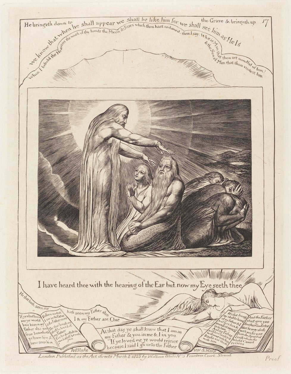 Wizja Boga, 1825. autorstwa William Blake