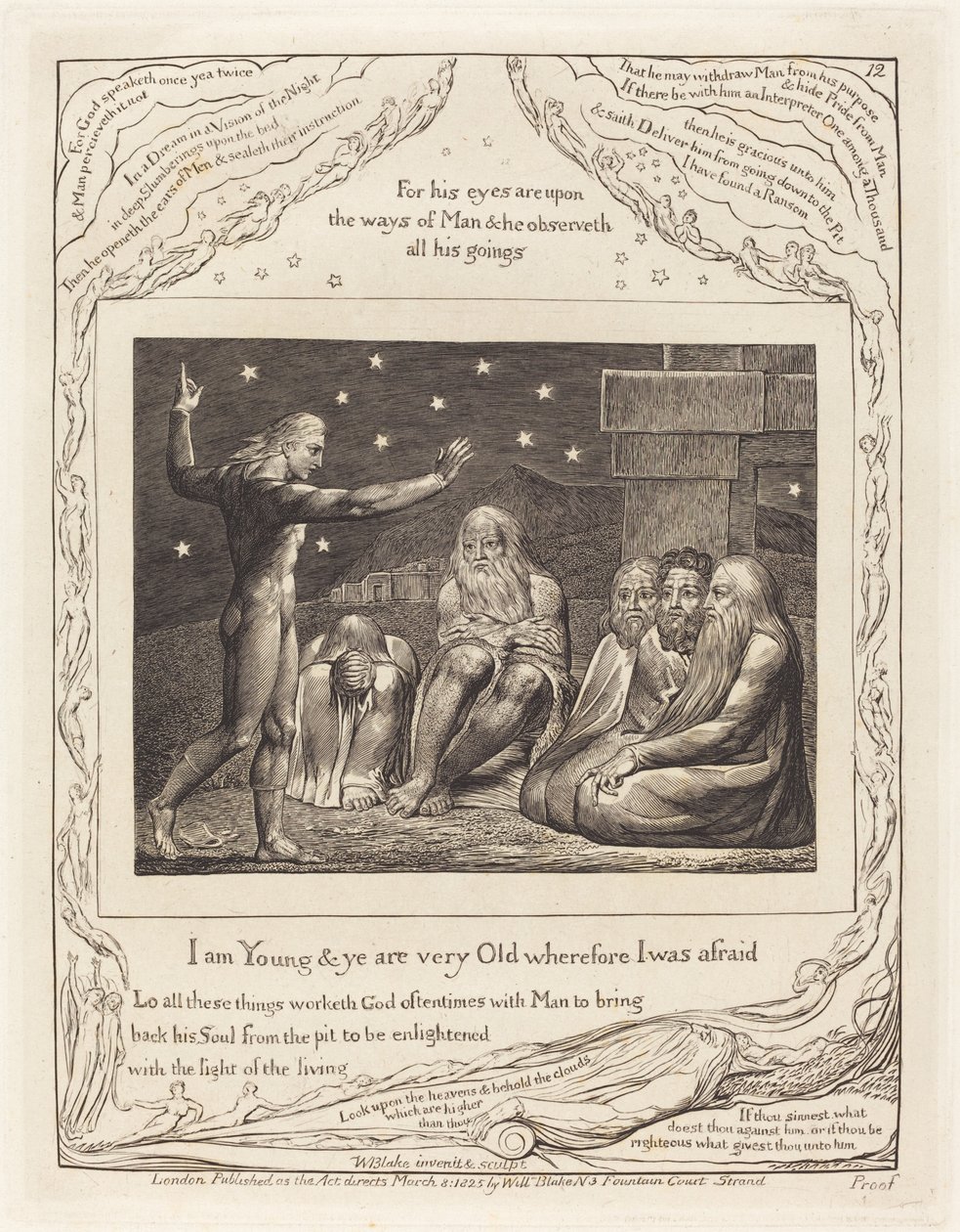 Gniew Elihu autorstwa William Blake