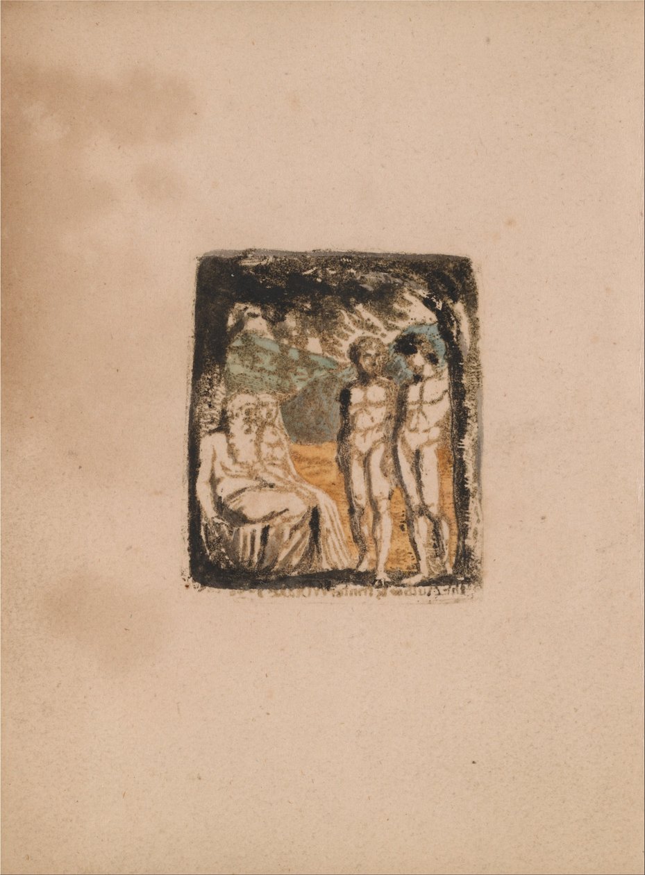 Nie ma religii naturalnej, płyta 1, frontyspis (Bentley a1) autorstwa William Blake