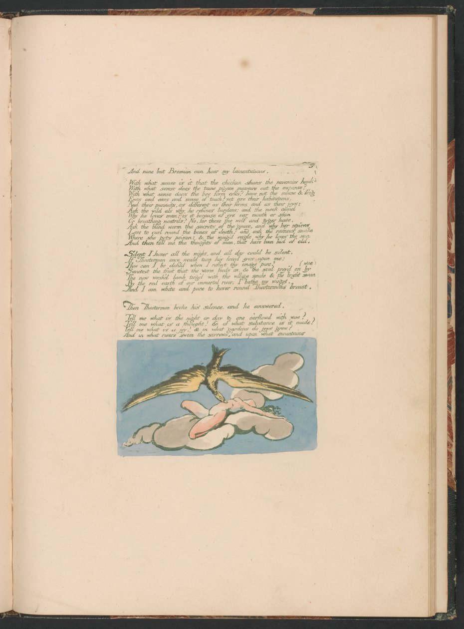 Wizje Cór Albionu, tablica 6, „I tylko Bromian…” autorstwa William Blake