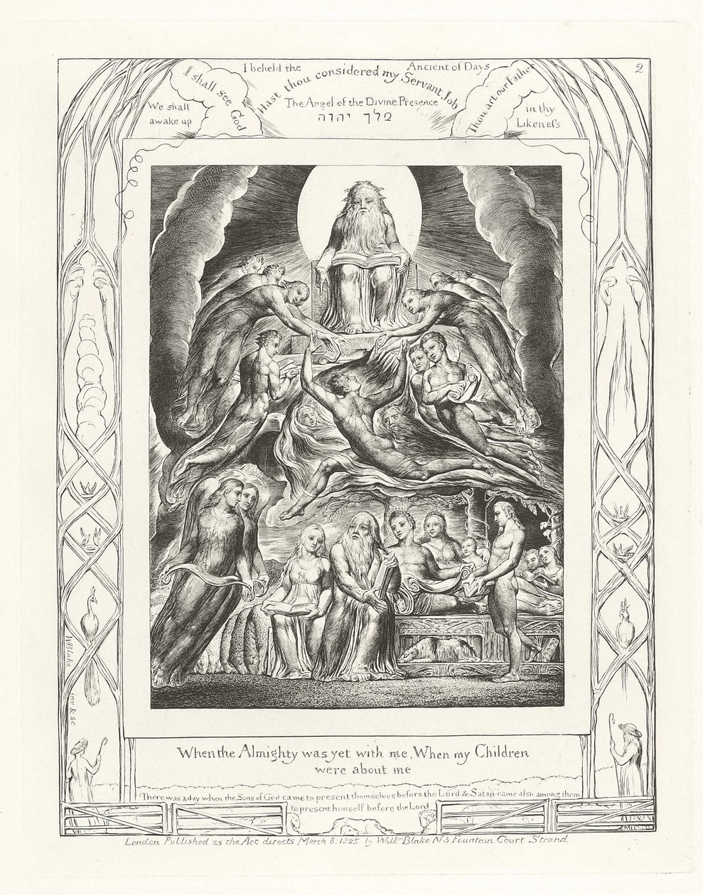 Kiedy Wszechmogący był jeszcze ze mną, Kiedy moje dzieci były przy mnie autorstwa William Blake