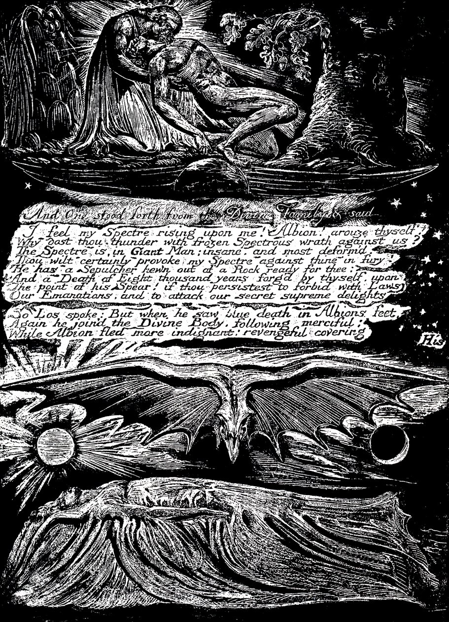 William Blake 1757-1827, angielski mistyk, poeta, malarz i rytownik, 1804-1820 autorstwa William Blake