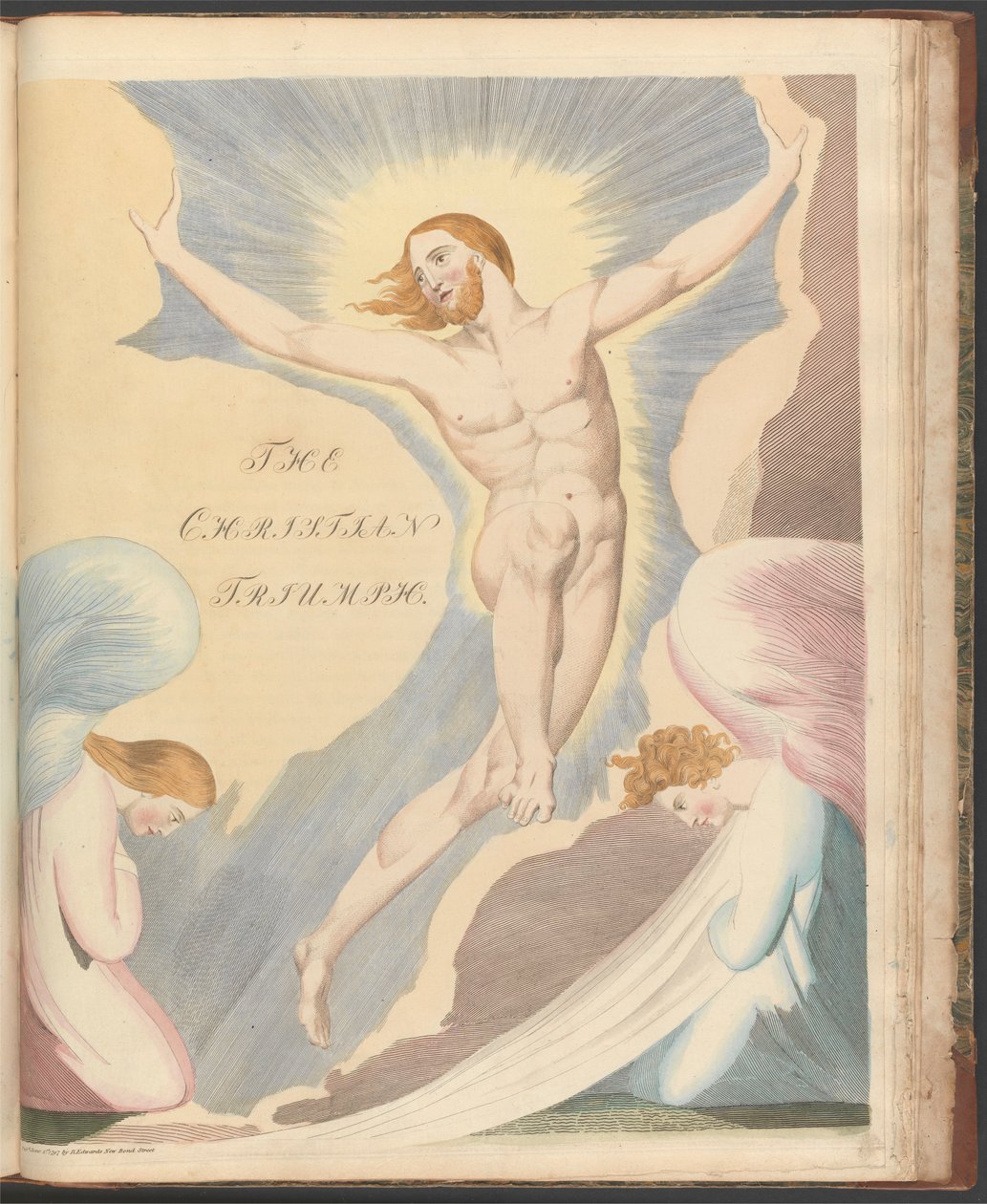 Nocne myśli Younga, strona 65, noc czwarta, „Chrześcijański triumf”. autorstwa William Blake