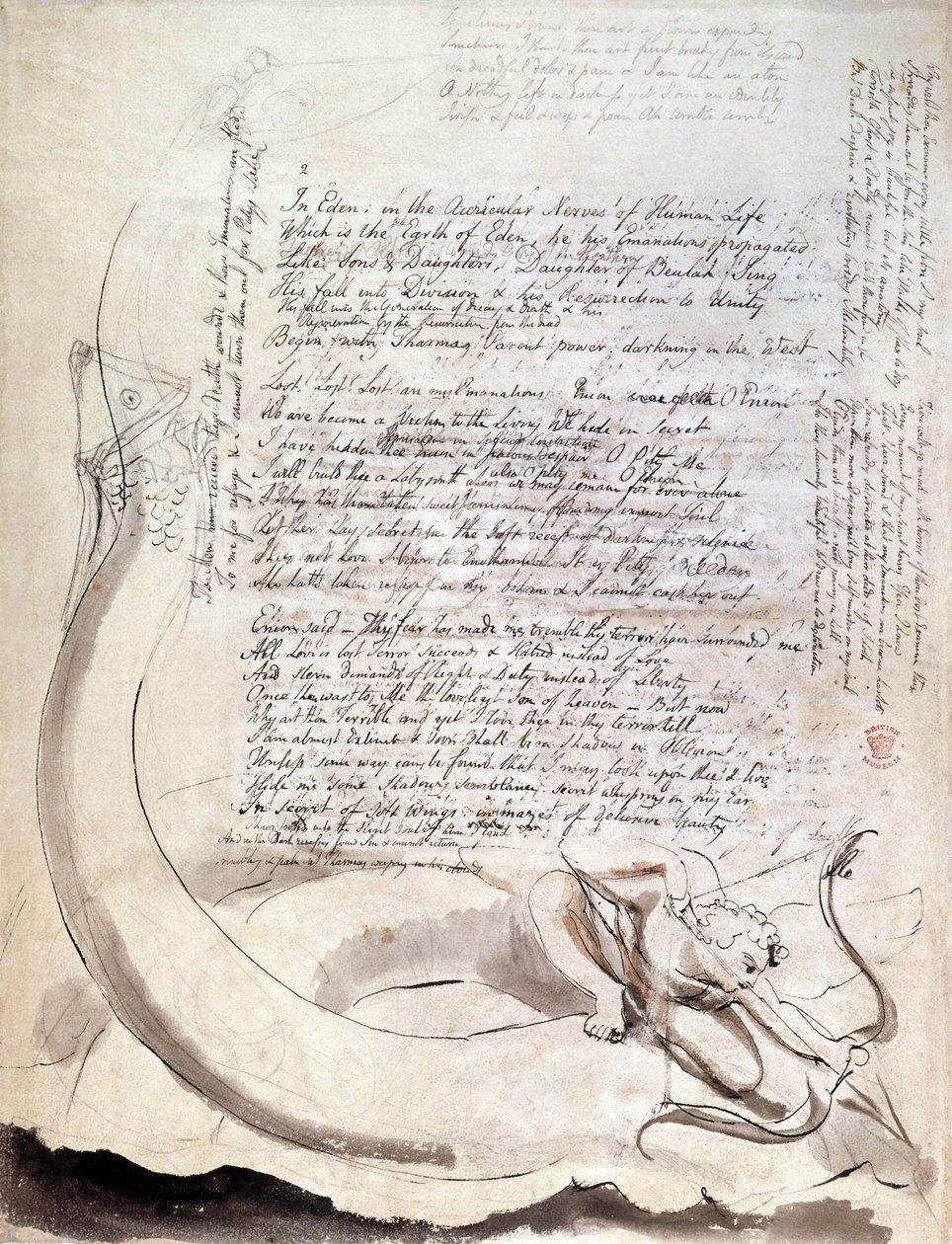 zilustrował wiersz „Cztery Zoa” Williama Blake’a autorstwa William Blake
