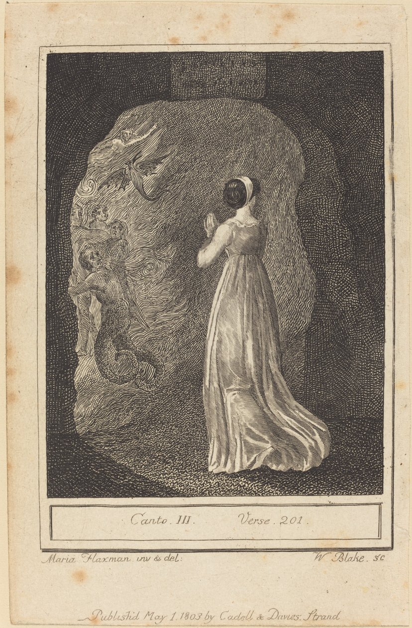 Pieśń III, werset 201 autorstwa William Blake after Mary Ann Flaxman