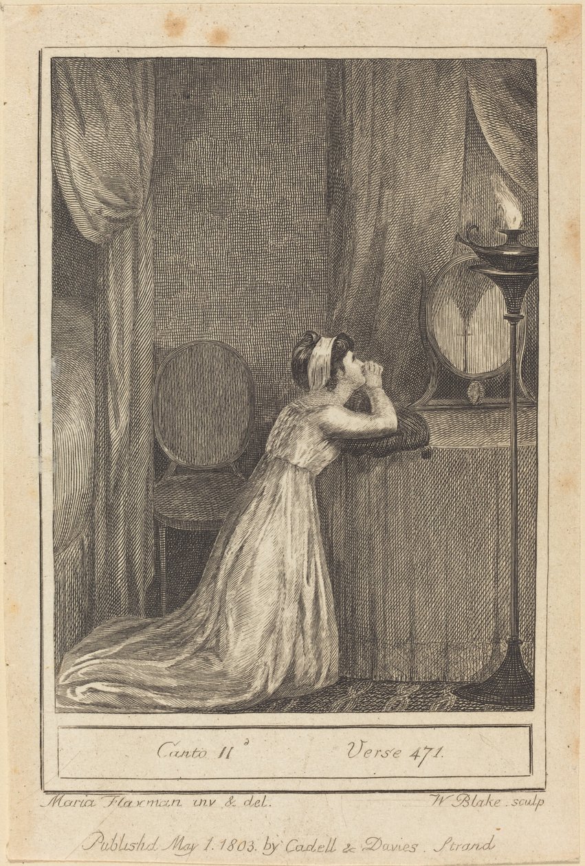 Pieśń II, werset 471 autorstwa William Blake after Mary Ann Flaxman