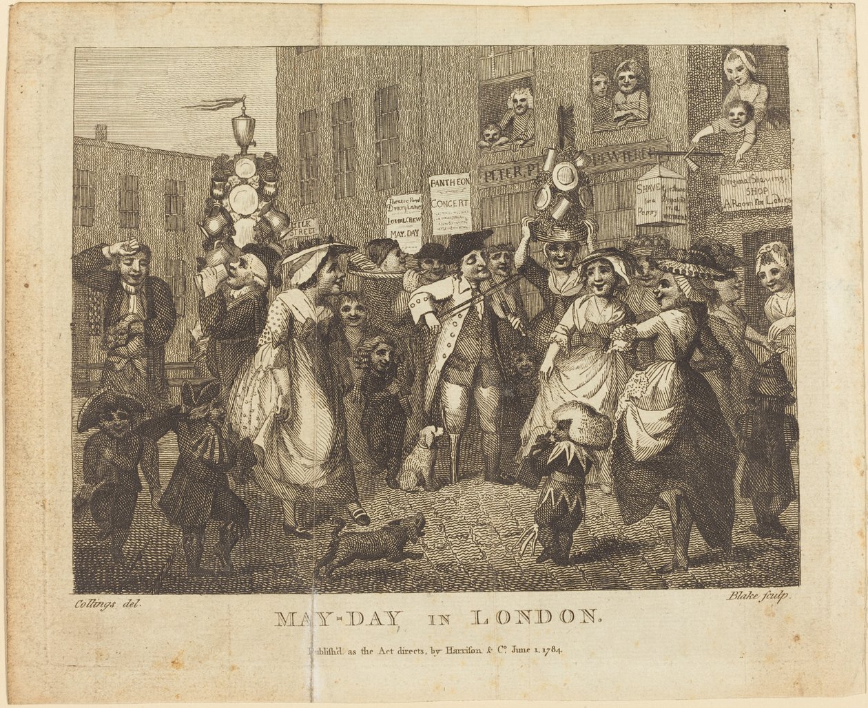 Maj-Dzień w Londynie autorstwa William Blake after Samuel Collings