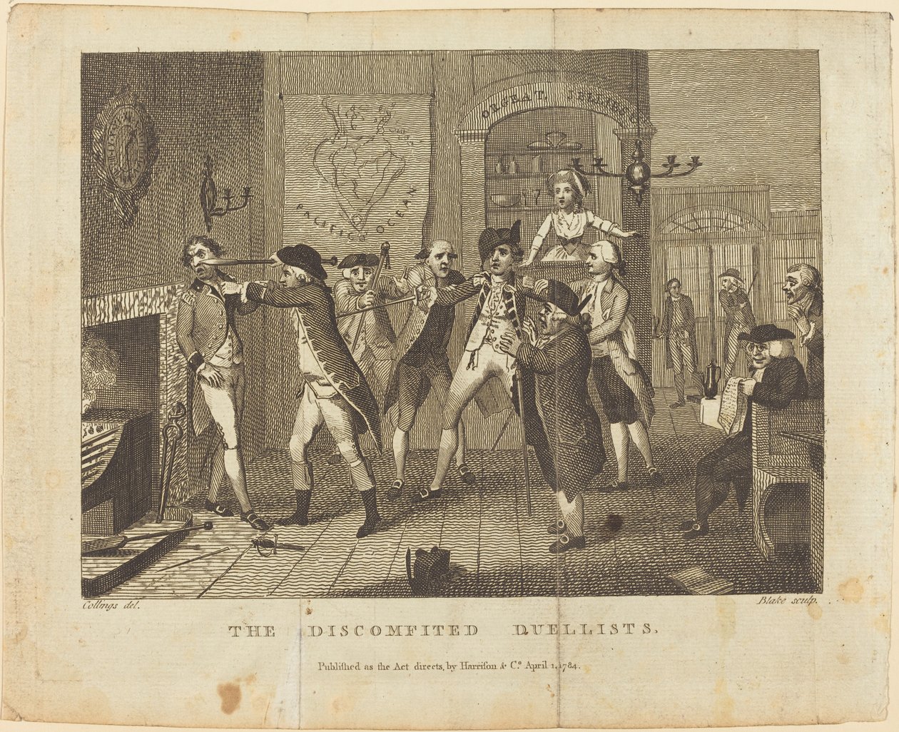 Zakłopotani Pojedynki autorstwa William Blake after Samuel Collings