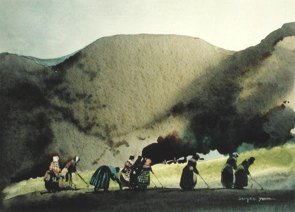 Hoers (akwarela na papierze) autorstwa William Blamire Young