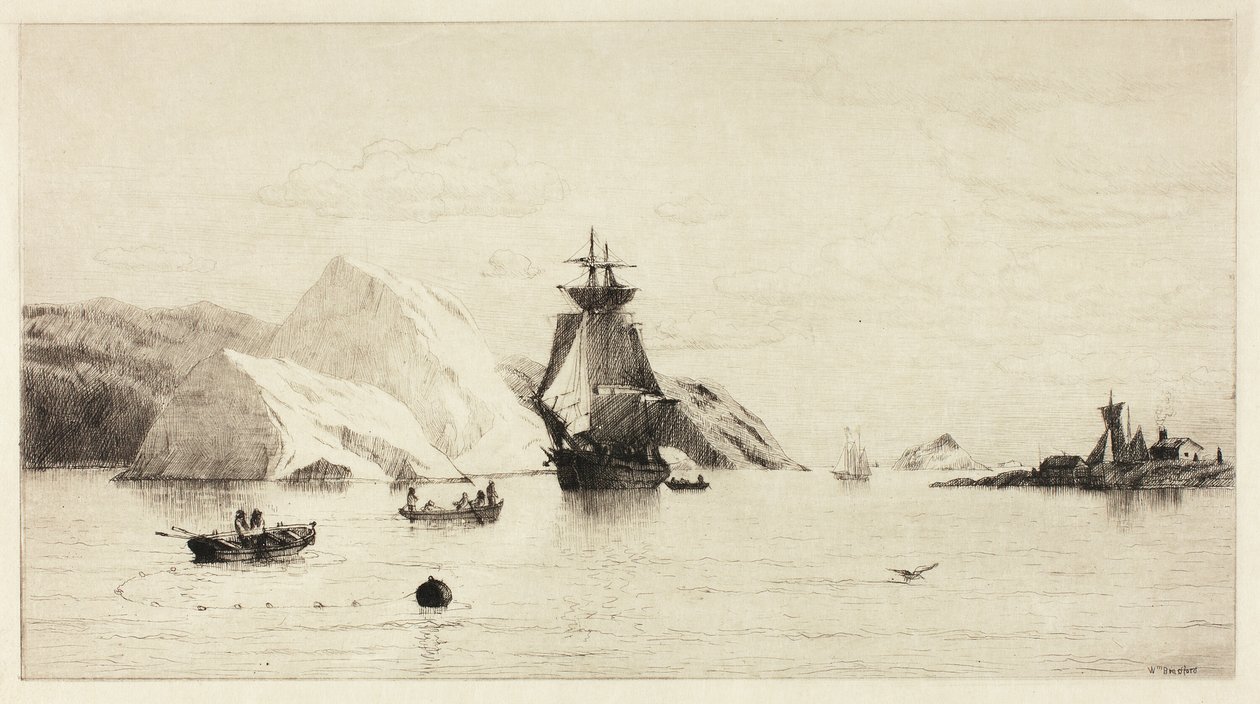 Arktyczny krajobraz morski autorstwa William Bradford