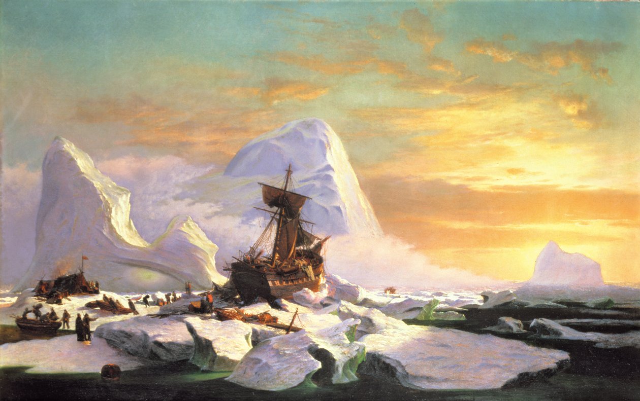 Zmiażdżony w lodzie autorstwa William Bradford