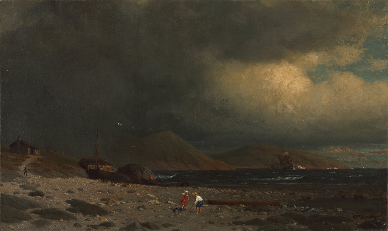 Wybrzeże Labradoru, ok. 1860 (olej na płótnie) autorstwa William Bradford