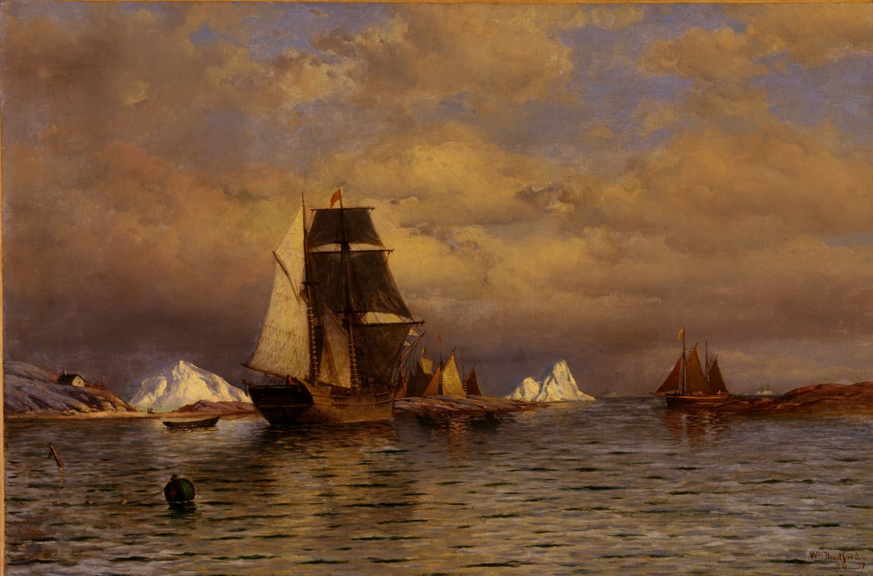 Patrząc na Battle Harbor autorstwa William Bradford