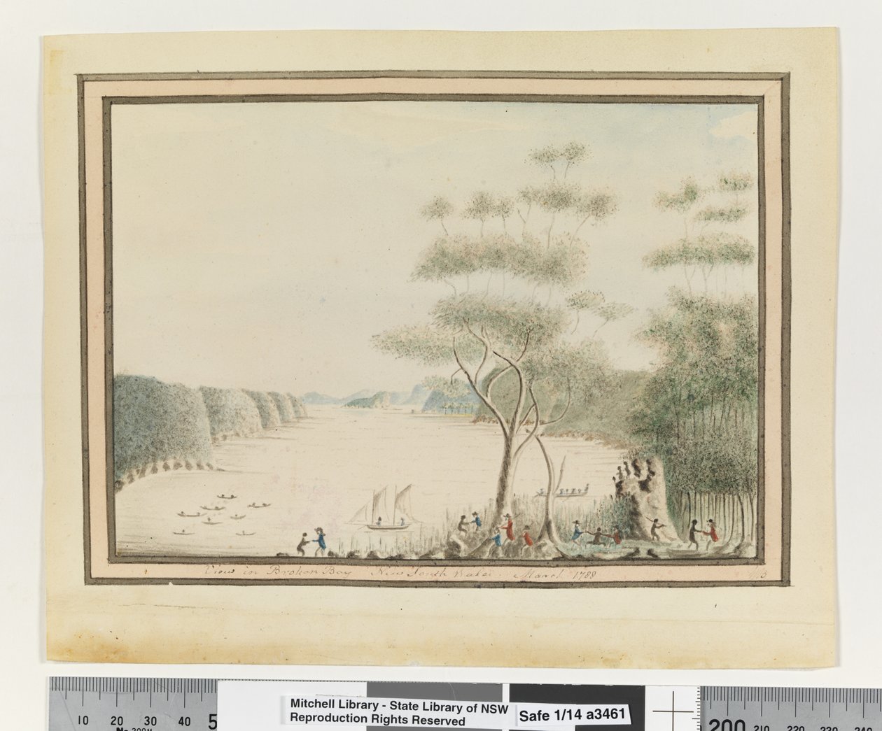 Opp. p. 90. `Widok w Broken Bay w Nowej Południowej Walii. Marzec 1788