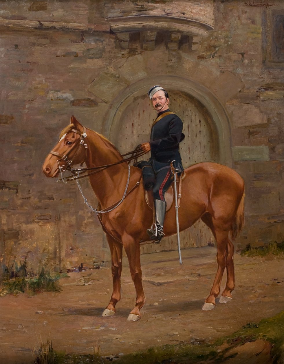 Ochotnik na koniu autorstwa William Bradley Lamond