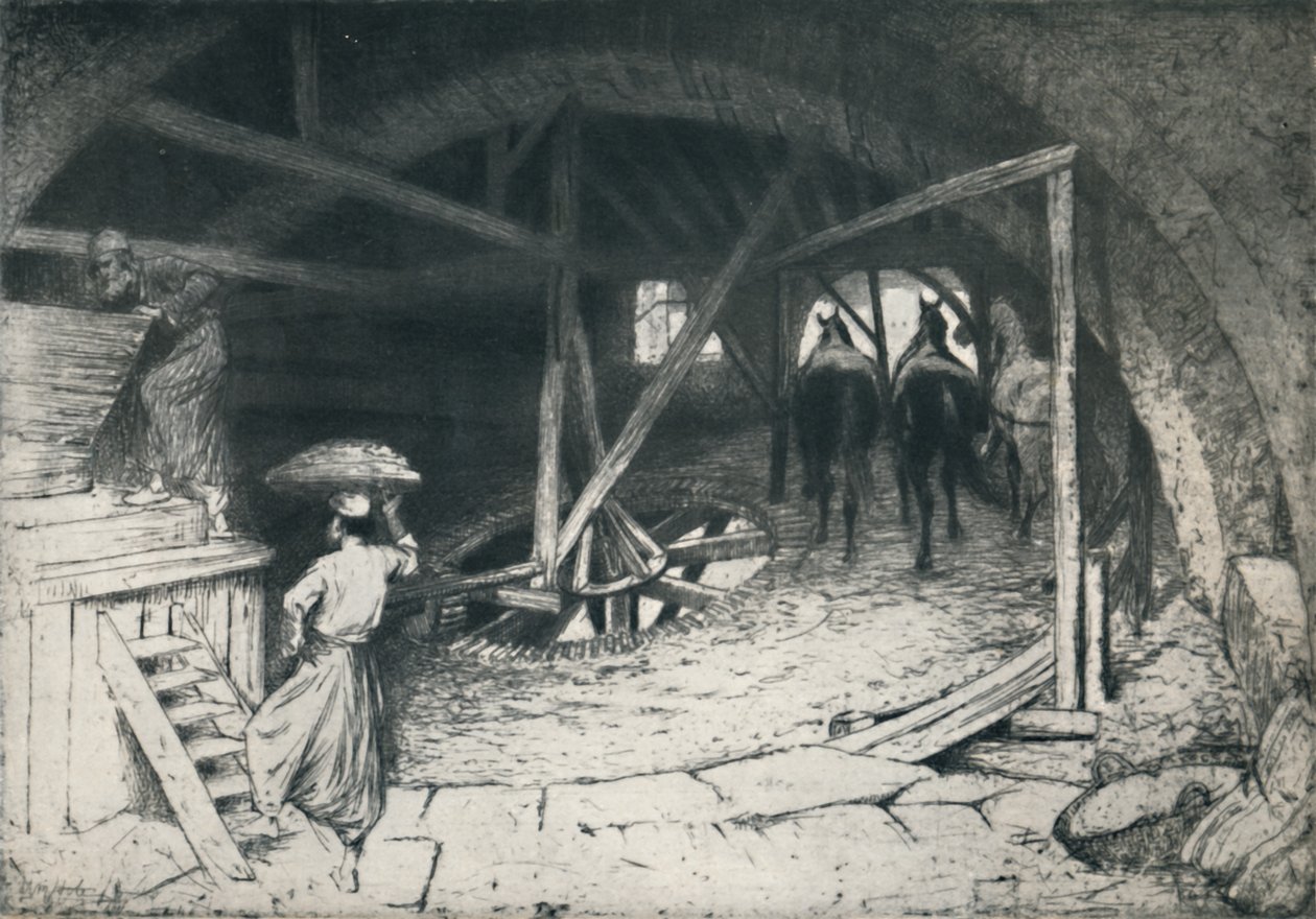 Młyn Galilejski, koniec XIX i początek XX wieku, 1922. autorstwa William Brassey Hole