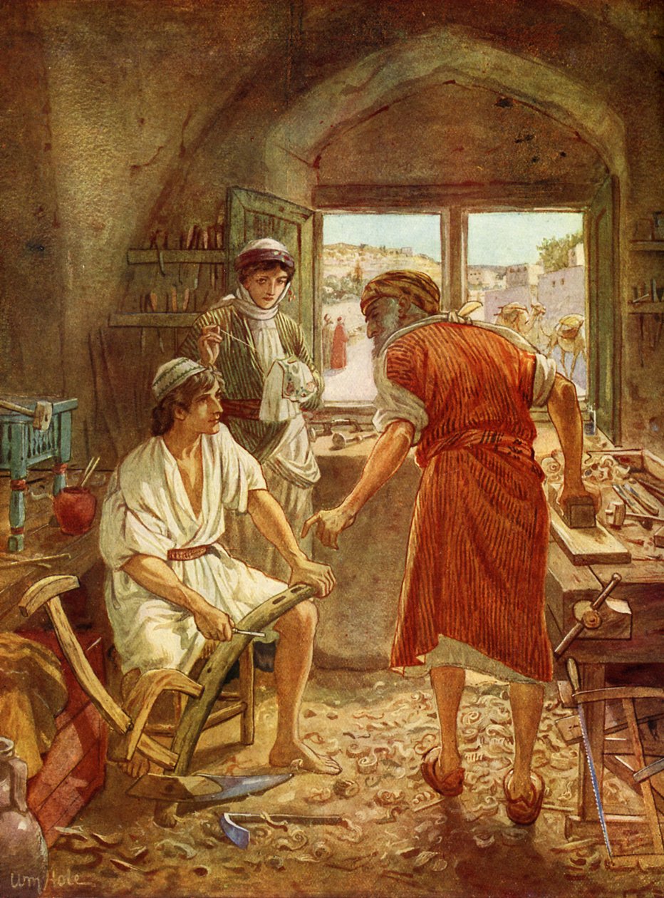 Jezus jako młody człowiek - Biblia autorstwa William Brassey Hole