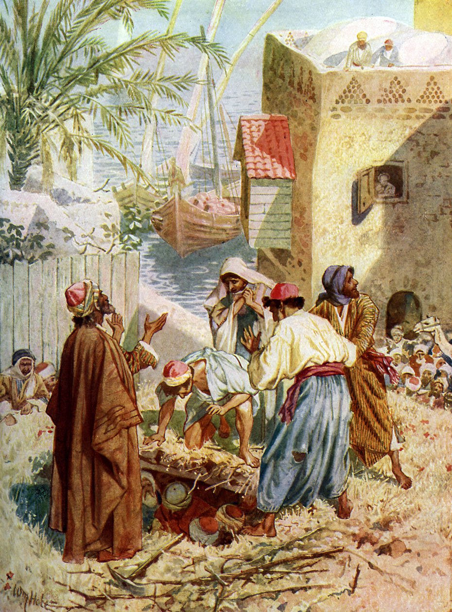 Jezus uzdrawia sparaliżowanego człowieka - Biblia autorstwa William Brassey Hole