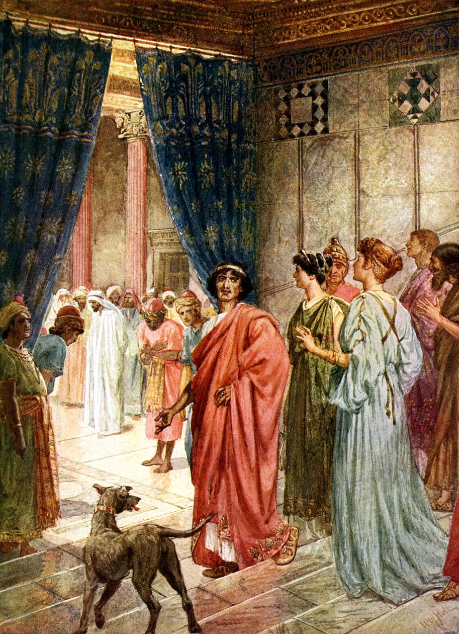 Jezus zostaje wysłany do Heroda - Biblia autorstwa William Brassey Hole