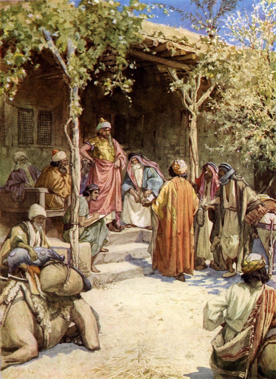 Traktat Jozuego z ludźmi z Gibeonu - Biblia autorstwa William Brassey Hole
