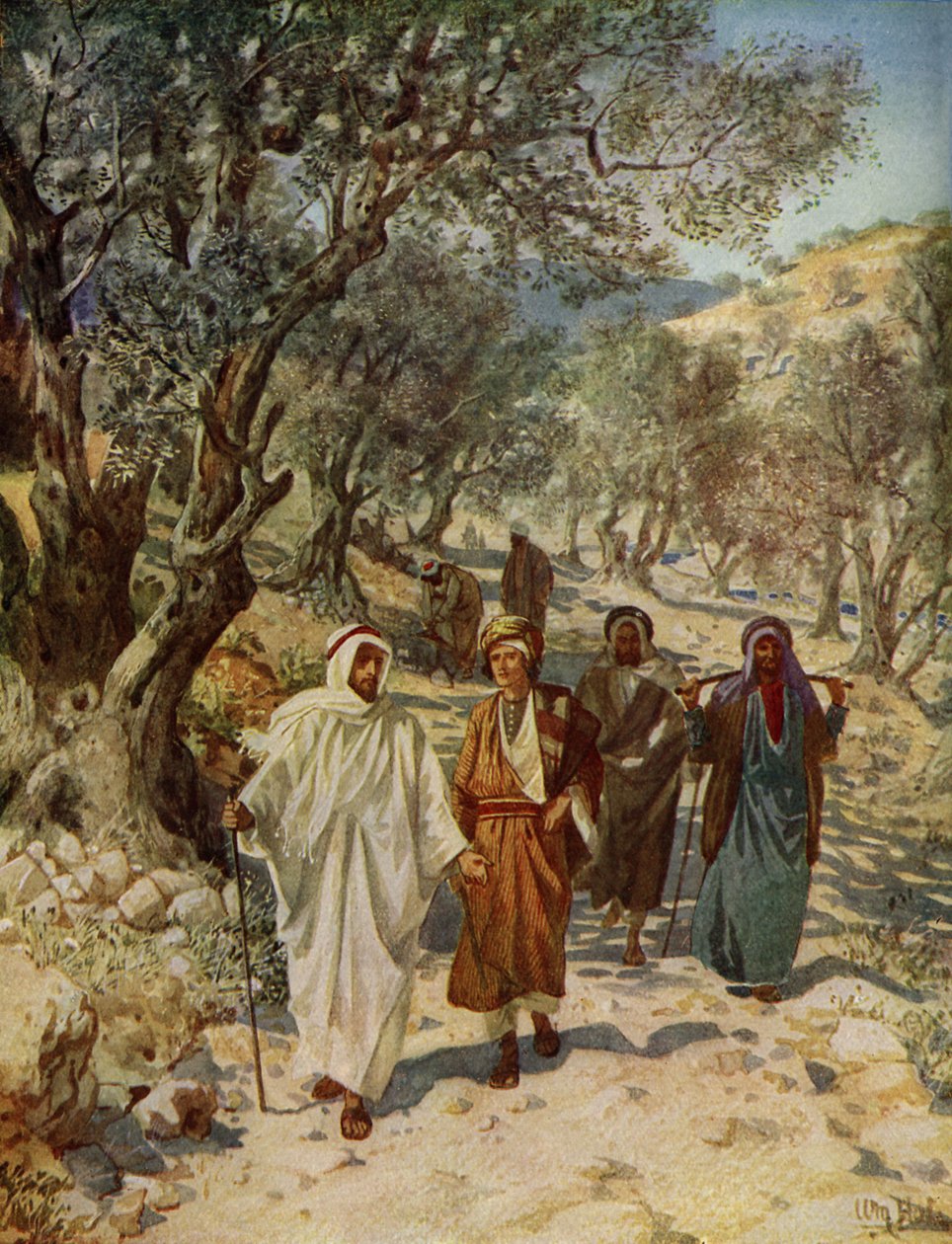 Filip i Natanael zostają uczniami Jezusa - Biblia autorstwa William Brassey Hole