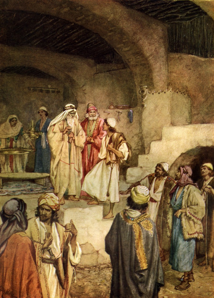 Samuel namaścił Dawida. - Biblia autorstwa William Brassey Hole