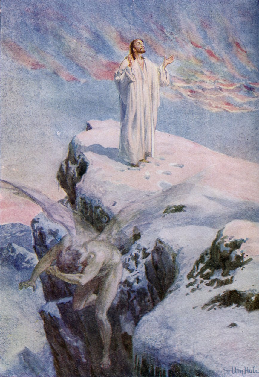 Kuszenie Jezusa - Biblia autorstwa William Brassey Hole