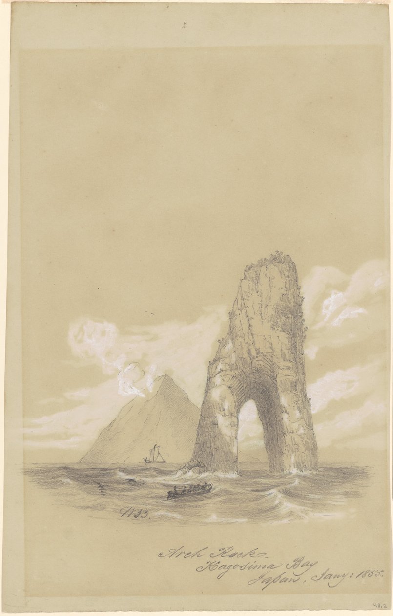 Arch Rock, Zatoka Kagoshima, Japonia autorstwa William Brenton Boggs