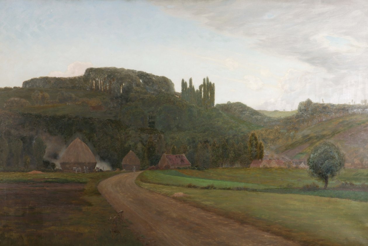 W pobliżu wioski Crecy we Francji autorstwa William Bright Morris