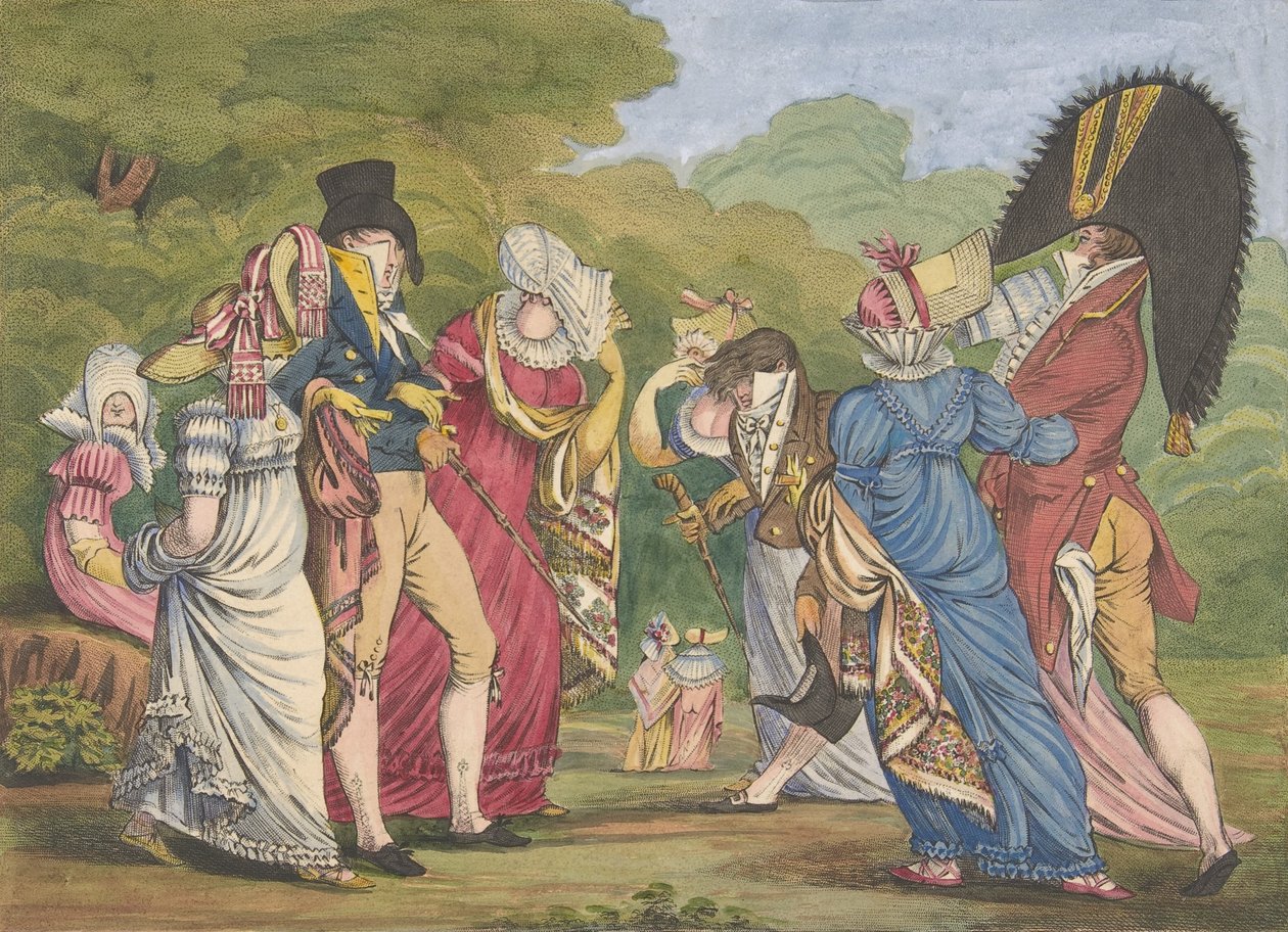 Les Invisibles Niewidzialni, 1810. autorstwa William Brocas