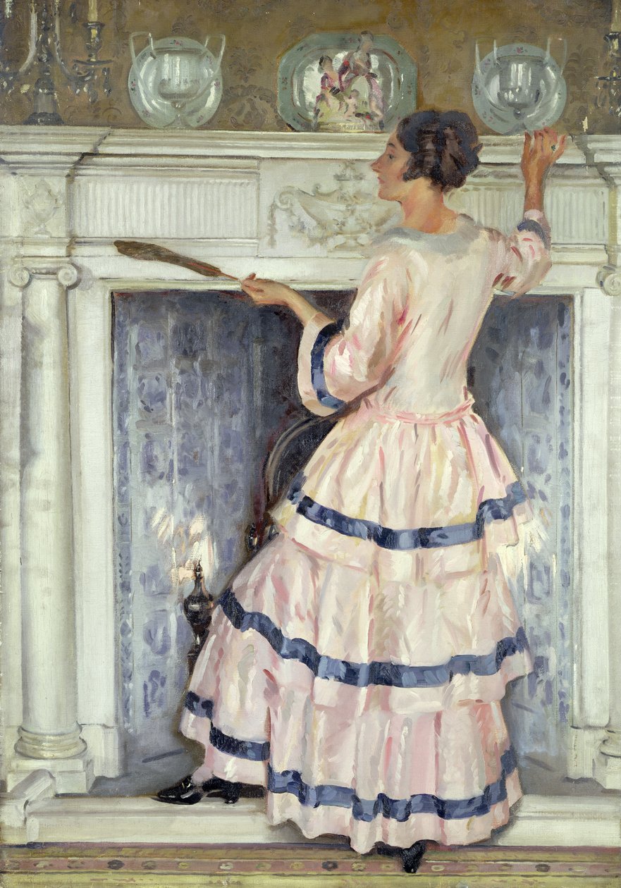 Pani Kelsey w kolorze różowym autorstwa William Bruce Ellis Ranken