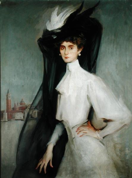 Olga Alberta, baronowa de Meyer (olej na płótnie) autorstwa William Bruce Ellis Ranken