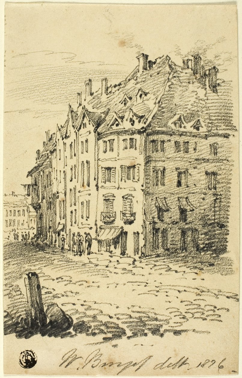 Ulica miejska autorstwa William Burges
