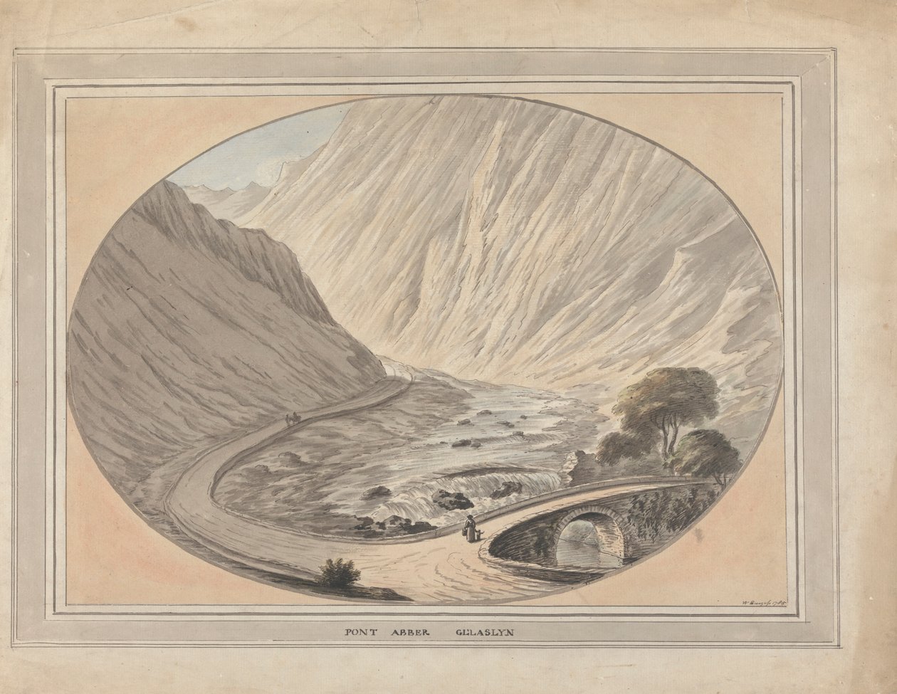 Pont Aber Glaslyn autorstwa William Burgess