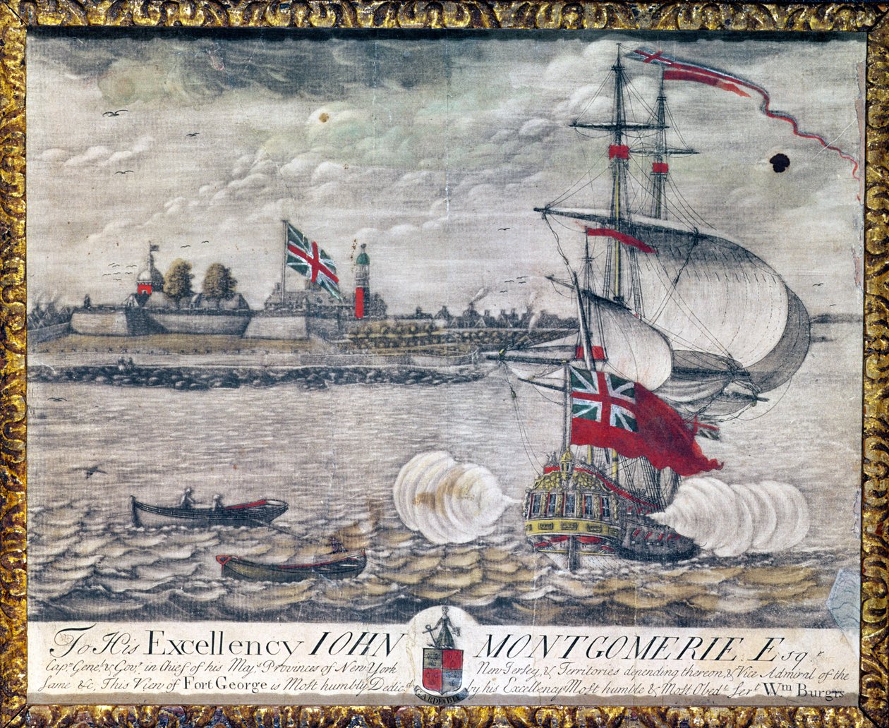 Jego Ekscelencji John Montgomerie Esq. (Widok na Fort George) autorstwa William Burgis