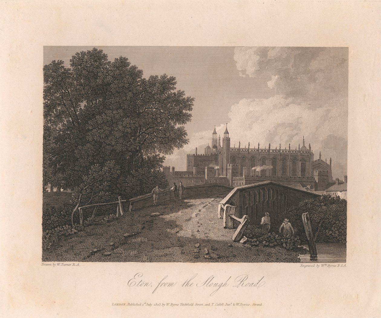 Eton, ze Slough Road autorstwa William Byrne