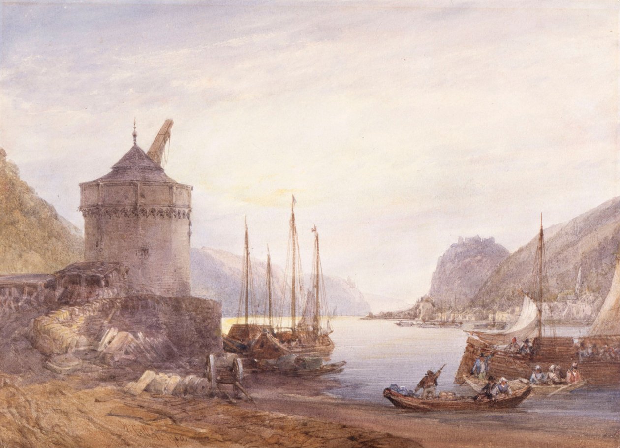 Andernach nad Renem autorstwa William Callow