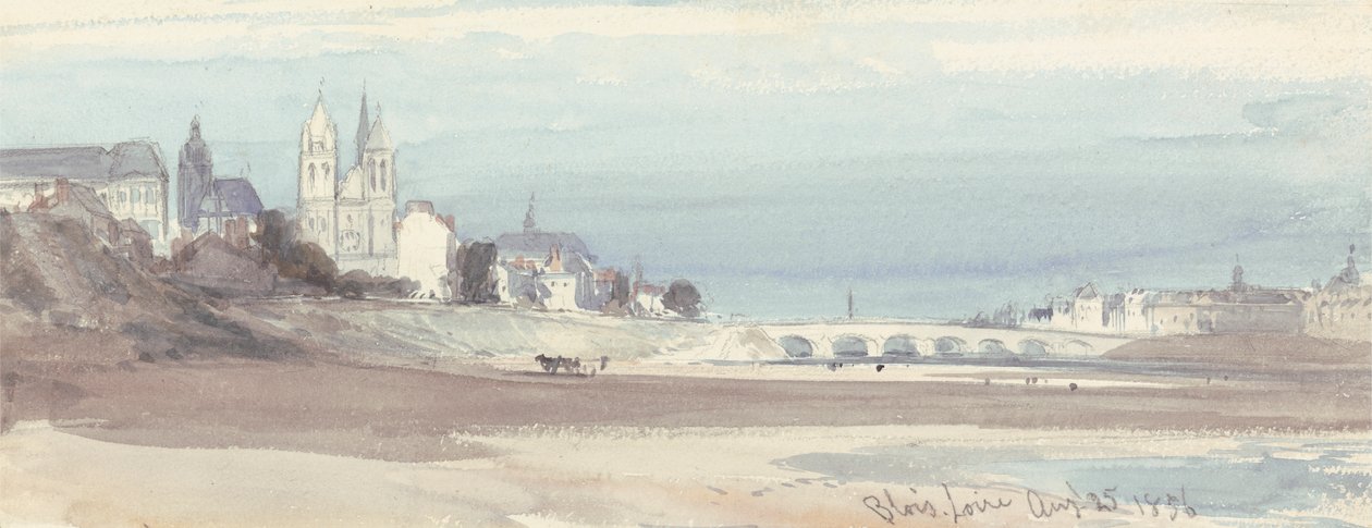 Blois nad Loarą autorstwa William Callow