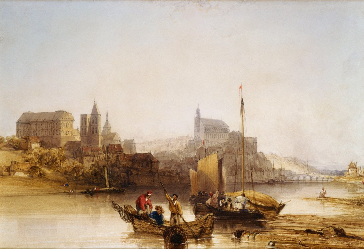 Blois nad Loarą, 1840 autorstwa William Callow