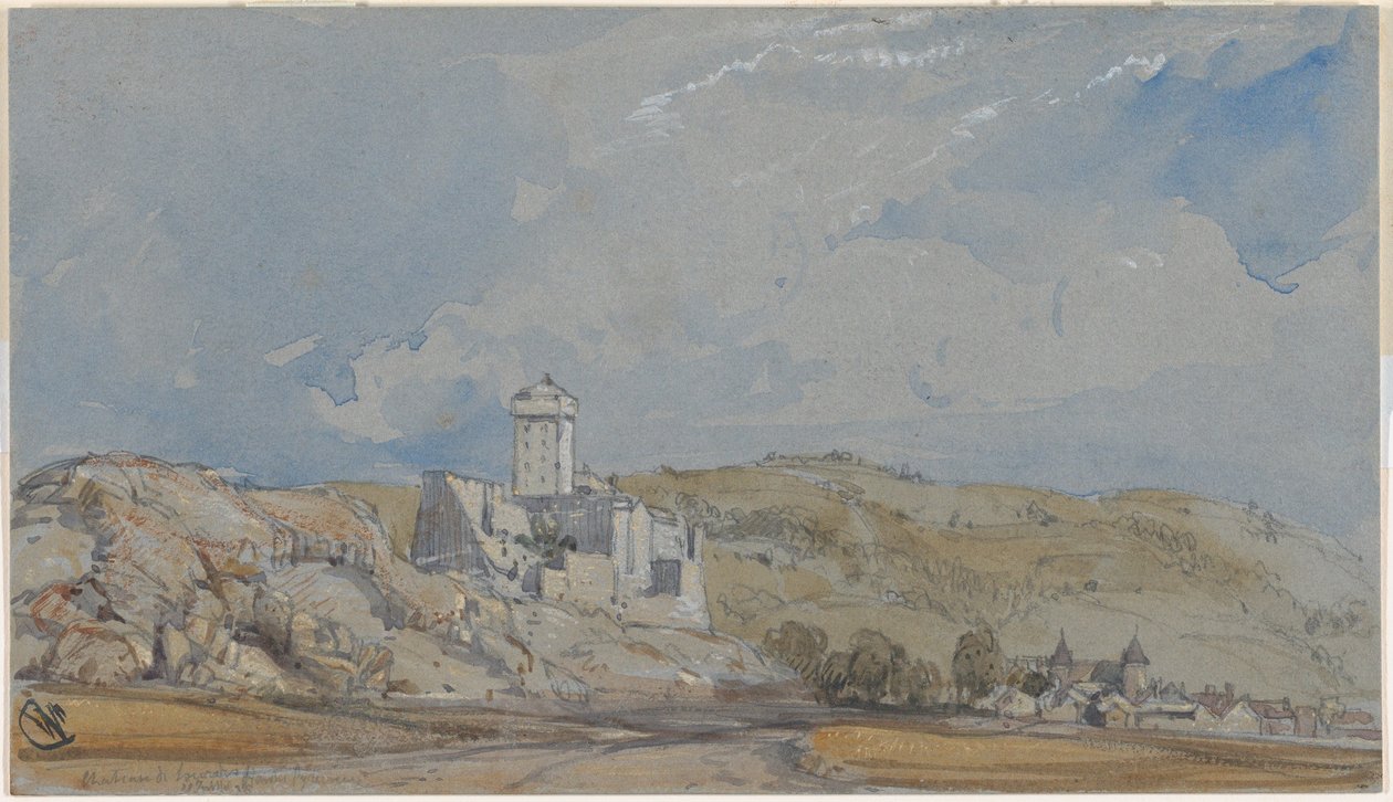 Zamek w Lourdes autorstwa William Callow