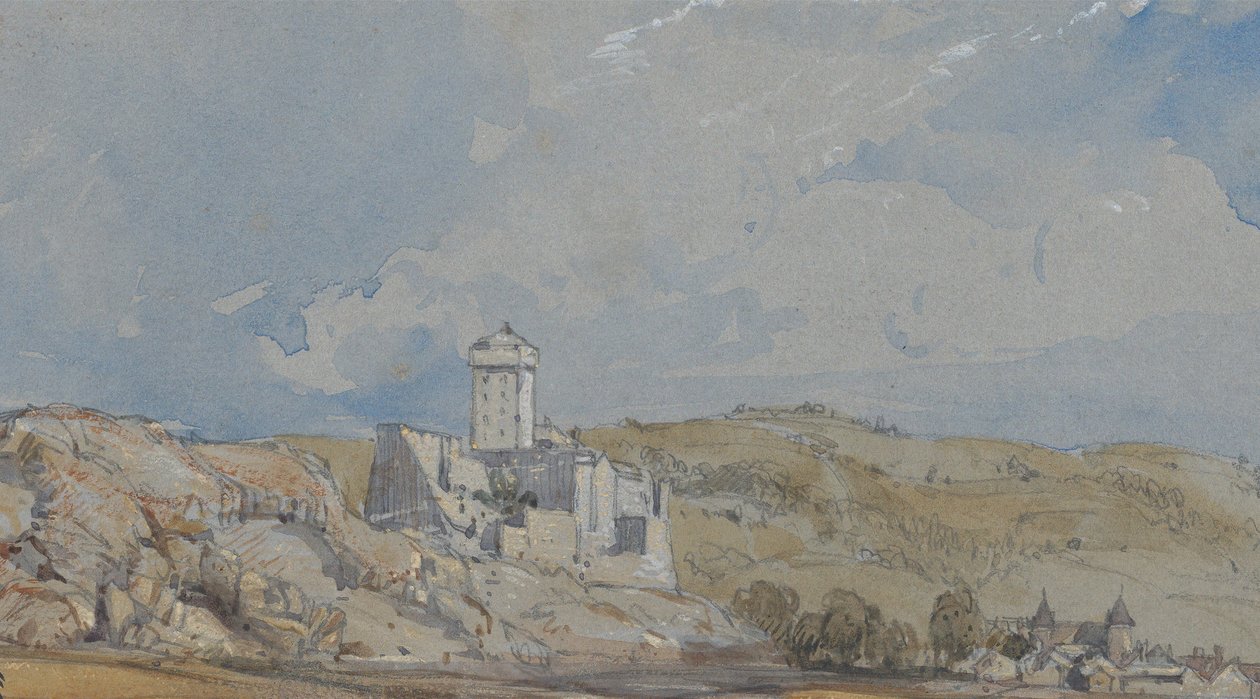 Zamek w Lourdes, 11 lipca 1836 r. autorstwa William Callow