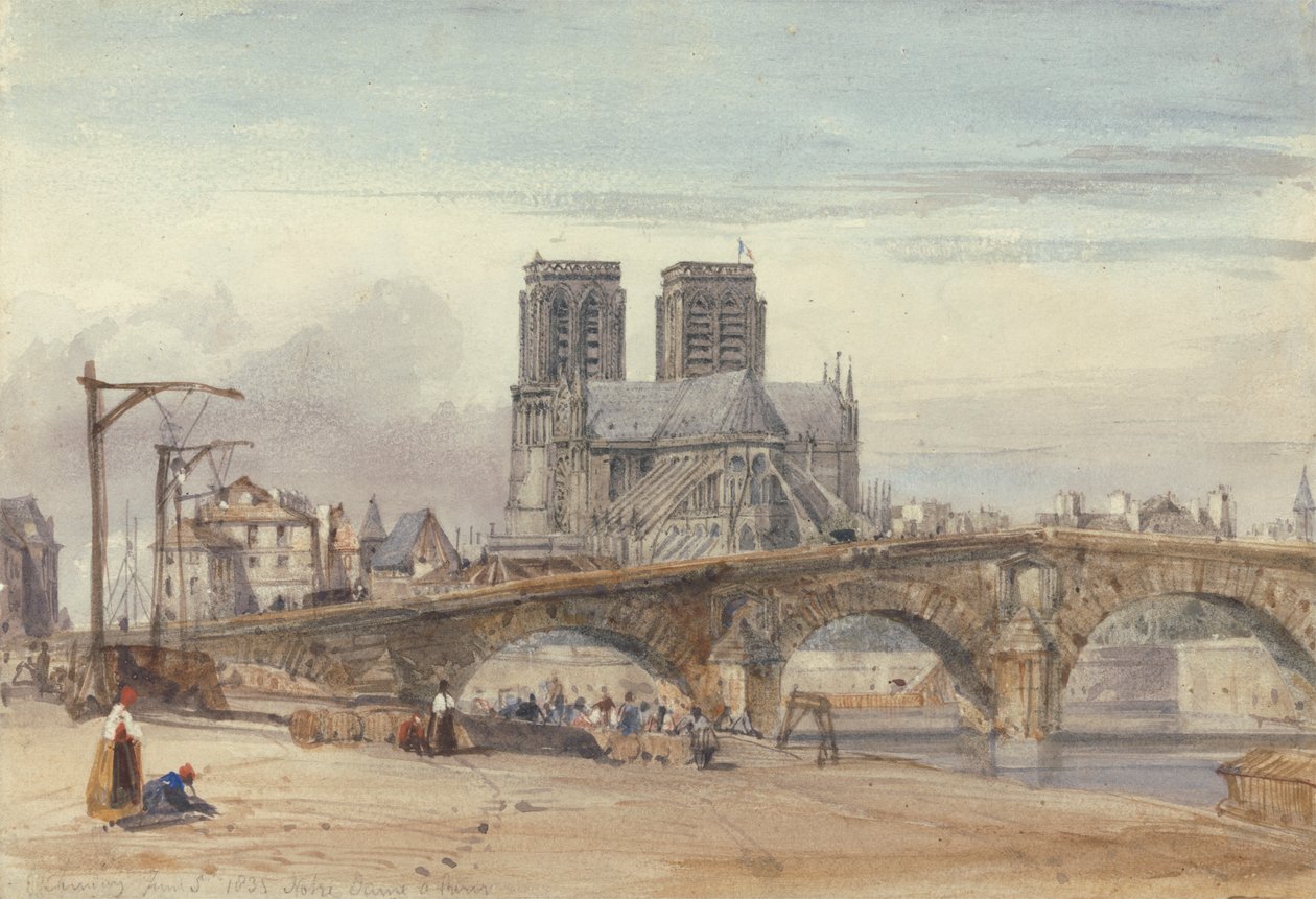 Notre-Dame, Paryż autorstwa William Callow